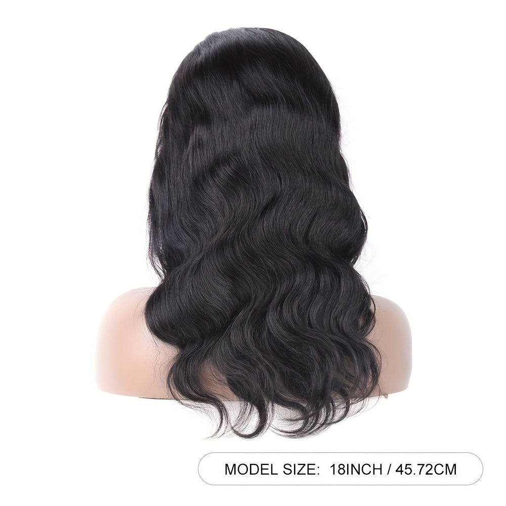 Pelucas con parte en V para mujeres negras, cabello humano con 250% de densidad, Clip para cabeza completa en media peluca sin dejar fuera, peluca ondulada para mujeres negras