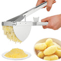 LMETJMA-triturador de patatas de acero inoxidable, triturador de patatas de alta resistencia para alimentos para bebés, exprimidor de frutas y verduras KC0154