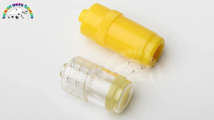 100 Uds. Gorro Heparin estéril IV cánula gorros Heparin para animales de compañía perro gato suministros veterinarios en color amarillo y transparente.