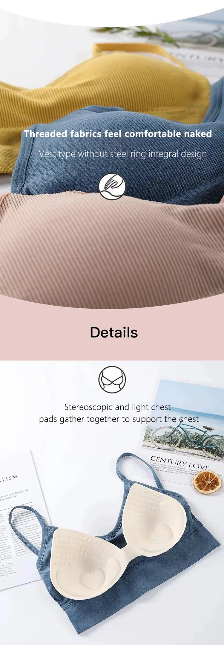 Tops de tubo para mujer, sujetador deportivo para mujer, ropa interior push-up, Tops deportivos sin costuras, lencería Sexy, Tops para mujer, sujetador para niña