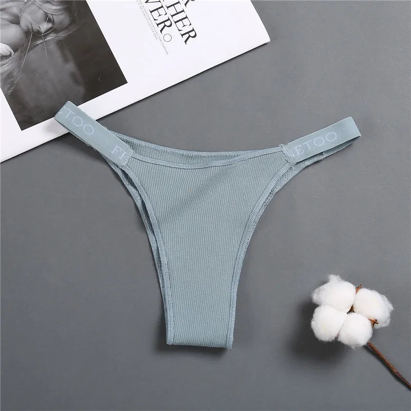 5 unids/set de lencería Sexy para mujer, bragas de algodón con letras Finetoo, calzoncillos femeninos de cintura baja, ropa interior cómoda, ropa interior íntima para mujer