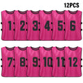 Pinnies de fútbol para adultos, camisetas de secado rápido, equipo deportivo de entrenamiento, Baberos numerados, chaleco deportivo de práctica, 6/12 piezas