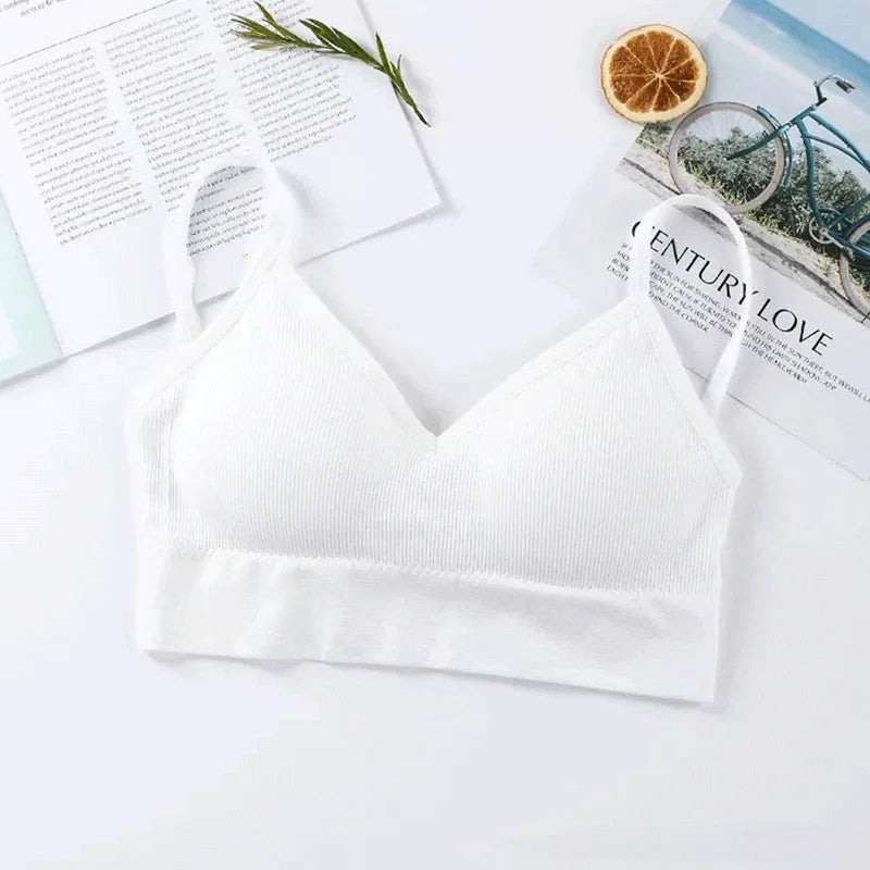 Tops de tubo para mujer, sujetador deportivo para mujer, ropa interior push-up, Tops deportivos sin costuras, lencería Sexy, Tops para mujer, sujetador para niña