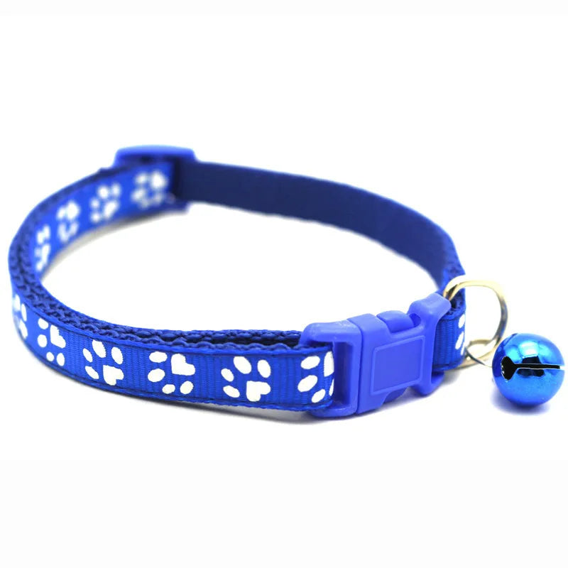 1 unidad de suministros para mascotas Colorul, Collar para gatos con campana, Collar con hebilla ajustable, suministros para mascotas, accesorios para gatos, Collar para perros pequeños
