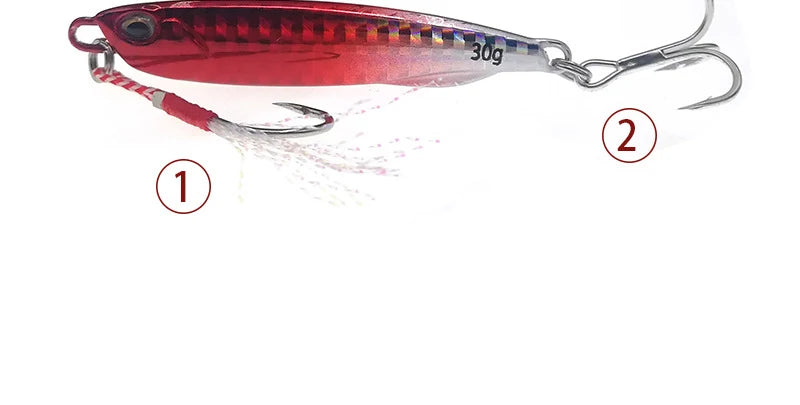 Jigging-señuelo de pesca de lubina Artificial, anzuelo de Metal fundido 2021 Japen, 10/15/20/30/40/50g, fundición a tierra