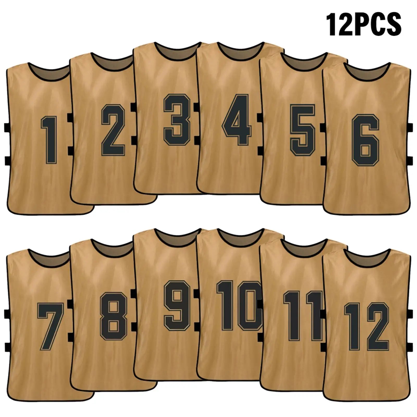 Pinnies de fútbol para adultos, camisetas de secado rápido, equipo deportivo de entrenamiento, Baberos numerados, chaleco deportivo de práctica, 6/12 piezas