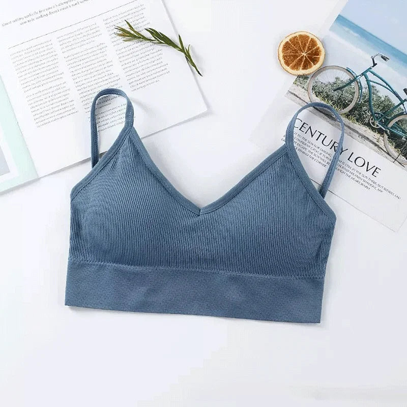 Tops de tubo para mujer, sujetador deportivo para mujer, ropa interior push-up, Tops deportivos sin costuras, lencería Sexy, Tops para mujer, sujetador para niña