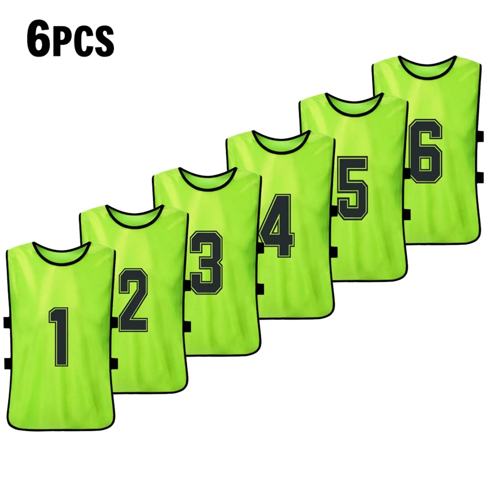 Pinnies de fútbol para adultos, camisetas de secado rápido, equipo deportivo de entrenamiento, Baberos numerados, chaleco deportivo de práctica, 6/12 piezas