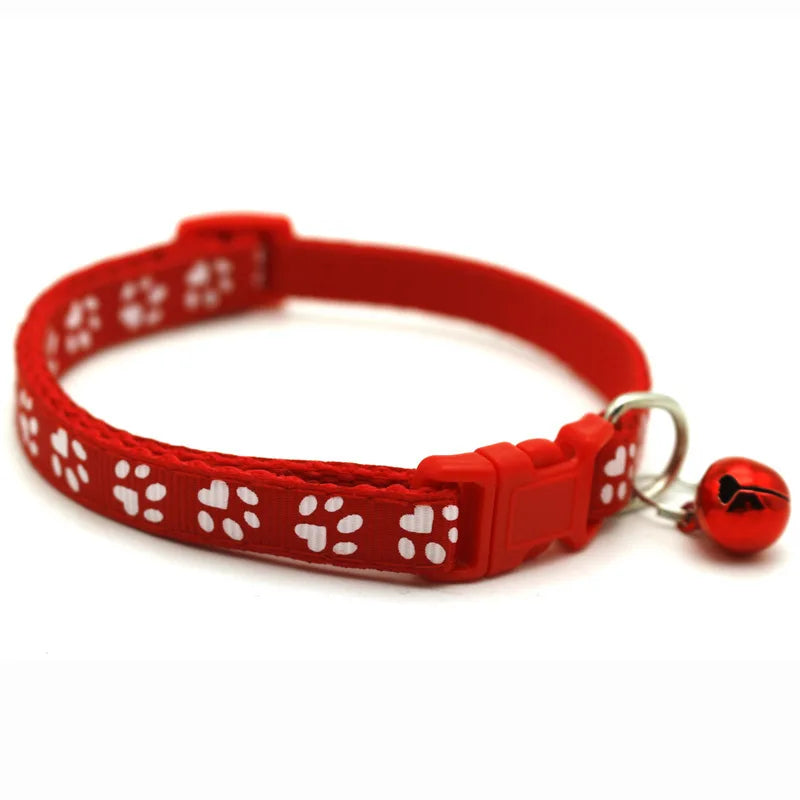 1 unidad de suministros para mascotas Colorul, Collar para gatos con campana, Collar con hebilla ajustable, suministros para mascotas, accesorios para gatos, Collar para perros pequeños
