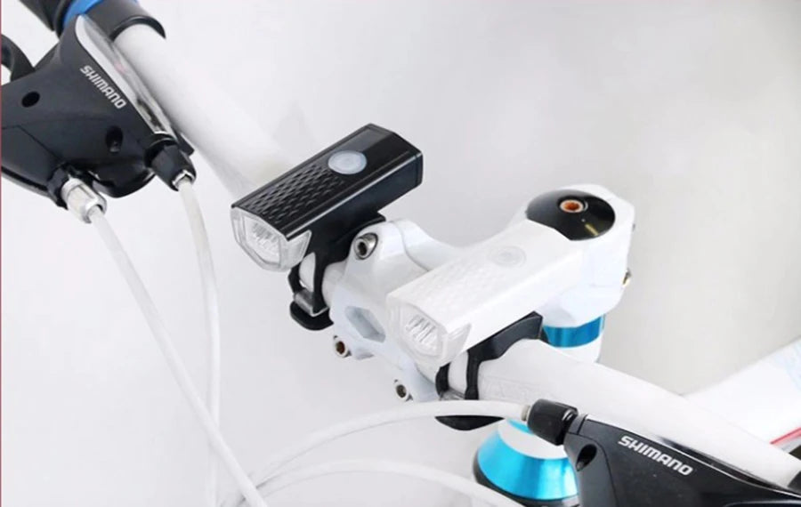 Juego de luces delanteras para bicicleta con luz trasera, recargable por USB, fácil de instalar, 3 modos, accesorios para bicicleta de carretera MTB