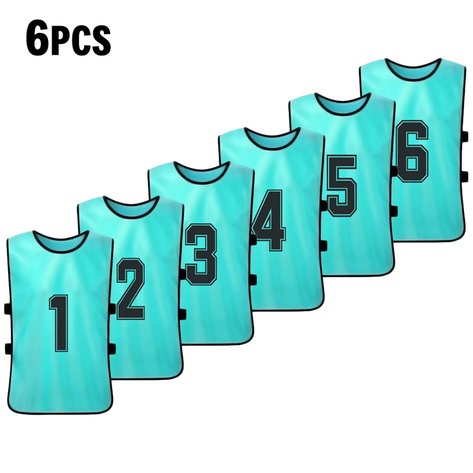 Pinnies de fútbol para adultos, camisetas de secado rápido, equipo deportivo de entrenamiento, Baberos numerados, chaleco deportivo de práctica, 6/12 piezas
