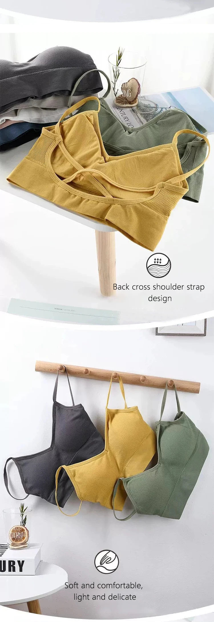 Tops de tubo para mujer, sujetador deportivo para mujer, ropa interior push-up, Tops deportivos sin costuras, lencería Sexy, Tops para mujer, sujetador para niña
