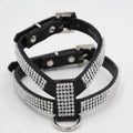Arnés ajustable con diamantes de imitación para perro, Collar para mascotas, chaleco para Chihuahua, perros pequeños y medianos, correa para el pecho, correa para caminar.