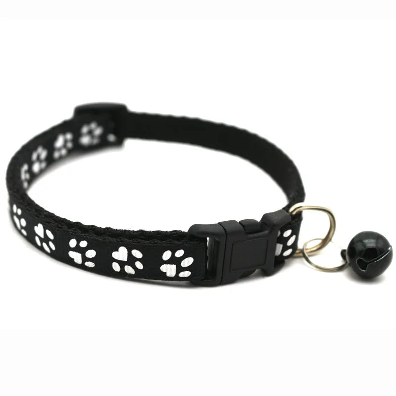 1 unidad de suministros para mascotas Colorul, Collar para gatos con campana, Collar con hebilla ajustable, suministros para mascotas, accesorios para gatos, Collar para perros pequeños