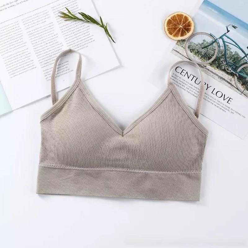 Tops de tubo para mujer, sujetador deportivo para mujer, ropa interior push-up, Tops deportivos sin costuras, lencería Sexy, Tops para mujer, sujetador para niña