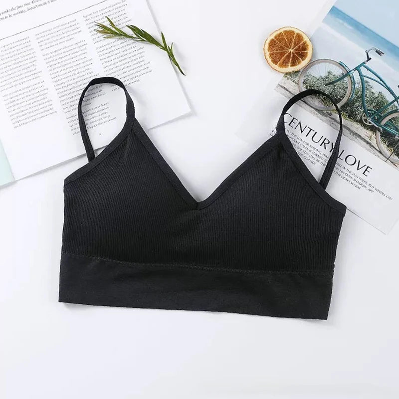 Tops de tubo para mujer, sujetador deportivo para mujer, ropa interior push-up, Tops deportivos sin costuras, lencería Sexy, Tops para mujer, sujetador para niña