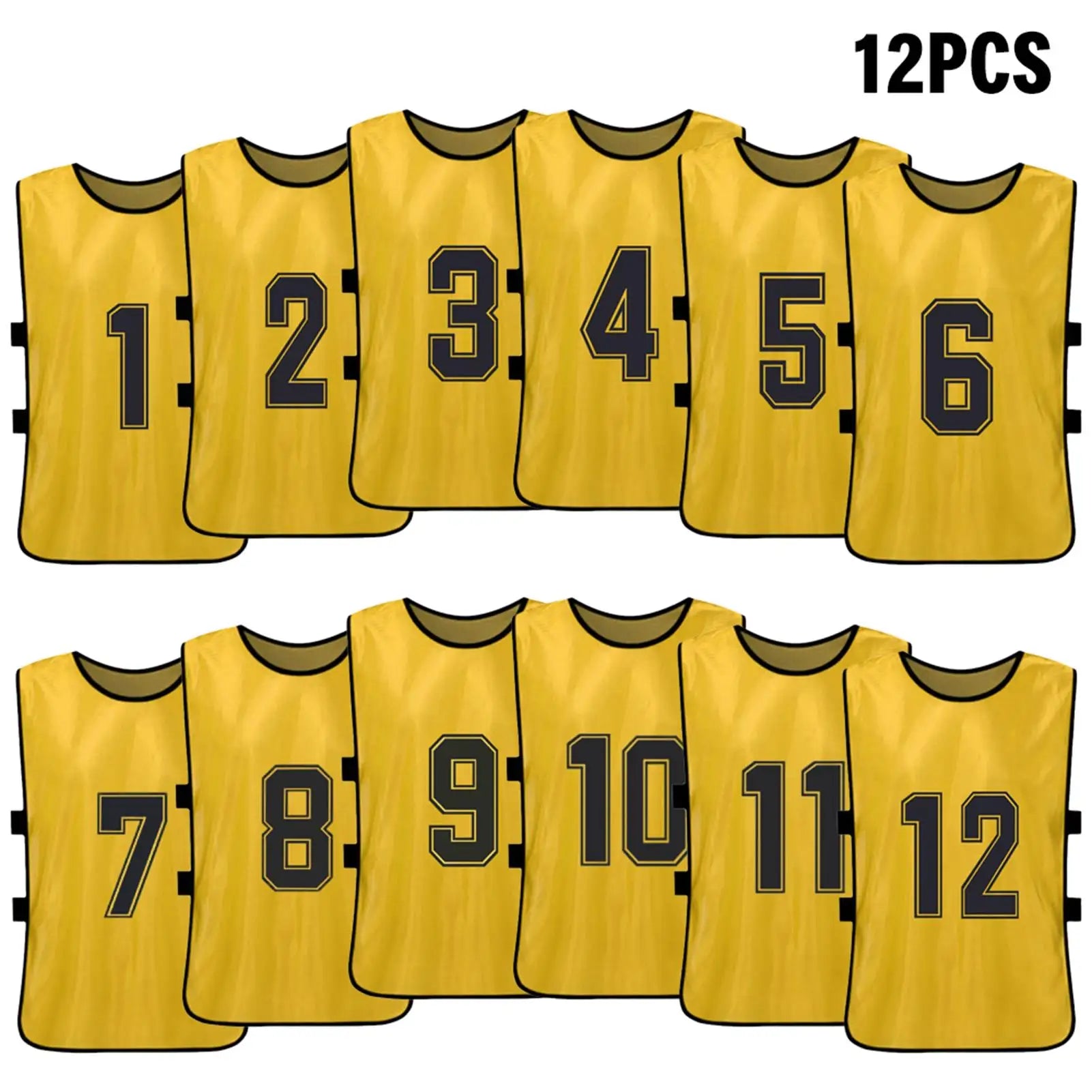 Pinnies de fútbol para adultos, camisetas de secado rápido, equipo deportivo de entrenamiento, Baberos numerados, chaleco deportivo de práctica, 6/12 piezas