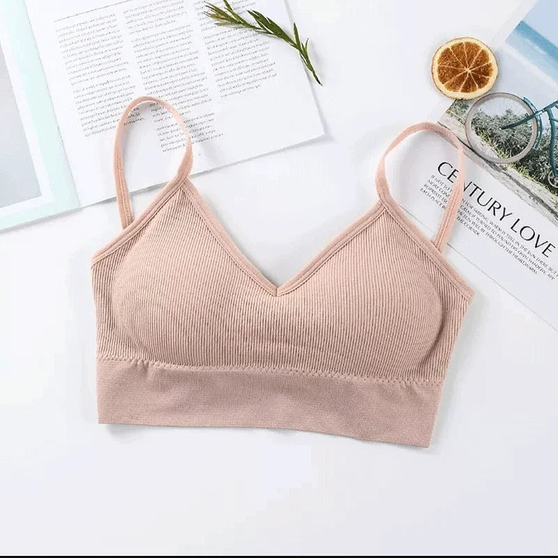 Tops de tubo para mujer, sujetador deportivo para mujer, ropa interior push-up, Tops deportivos sin costuras, lencería Sexy, Tops para mujer, sujetador para niña