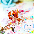 Pegatinas de dibujos animados de perro para manualidades, pegatinas de decoración de diario, álbum de recortes, suministros bonitos de papelería, 40 piezas