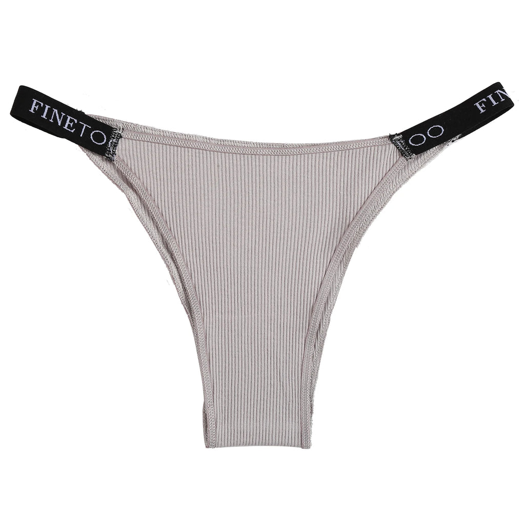 5 unids/set de lencería Sexy para mujer, bragas de algodón con letras Finetoo, calzoncillos femeninos de cintura baja, ropa interior cómoda, ropa interior íntima para mujer