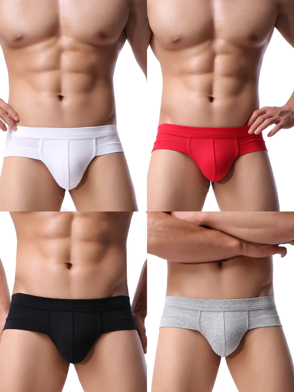 Calzoncillos convexos en U para hombre, pantalones cortos de moda, pantalones de moda de cintura baja, pantalones transpirables, antirozos, cómodos y ligeros para esquí