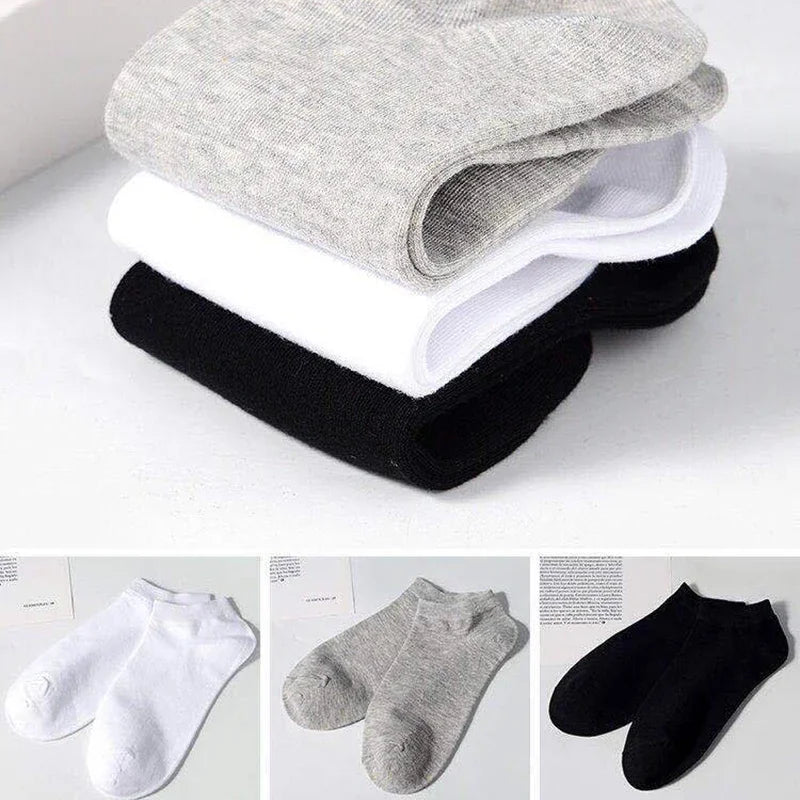 5 pares de calcetines tobilleros de alta calidad para hombre, calcetines deportivos de algodón transpirables, calcetines de malla informales atléticos de verano de corte fino corto Sokken talla 38-45