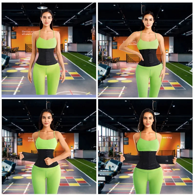 Entrenador de cintura moldeador de cuerpo para mujer, Control de barriga, envoltura adelgazante, faja reductora de vientre plano, cinturones de corsé
