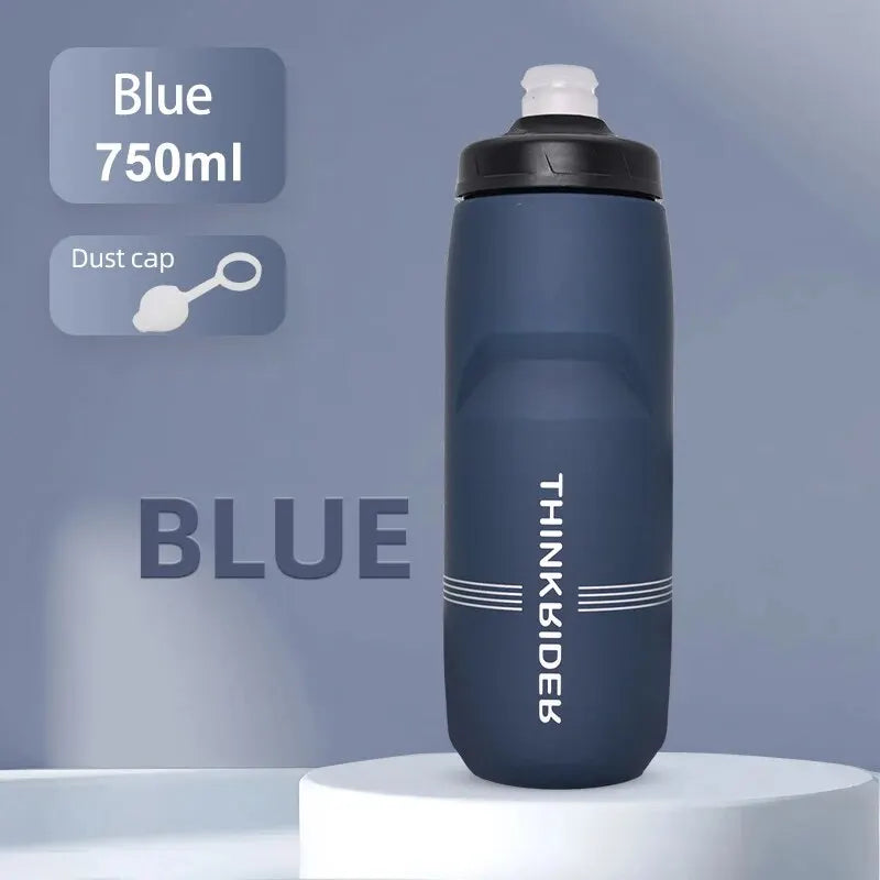 ThinkRider-botella de agua para bicicleta de montaña y carretera, botella de plástico portátil de gran capacidad para deportes al aire libre, 620ml/750ml