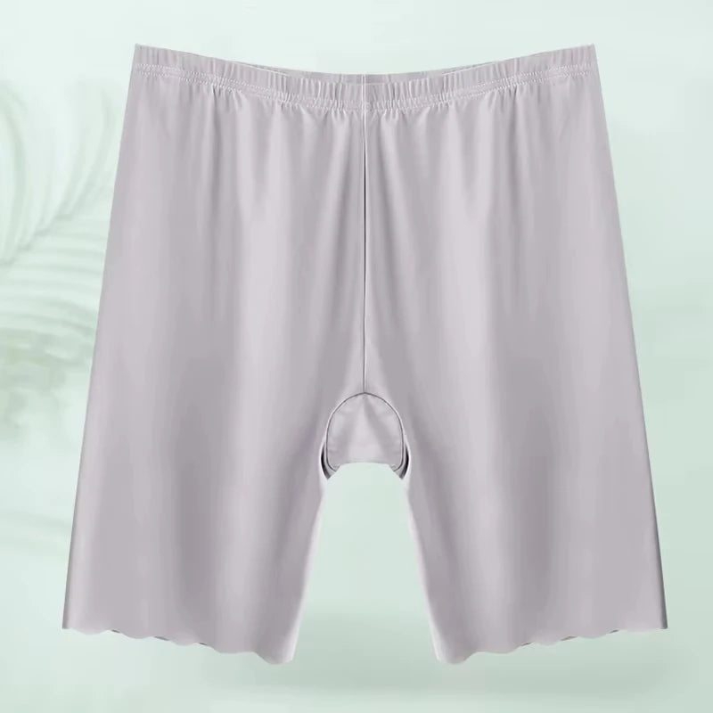 Pantalones cortos de seguridad sin costuras para mujer, Boxers de talla grande para verano, pantalón de protección antirozaduras debajo de la falda, bragas, ropa interior 3XL