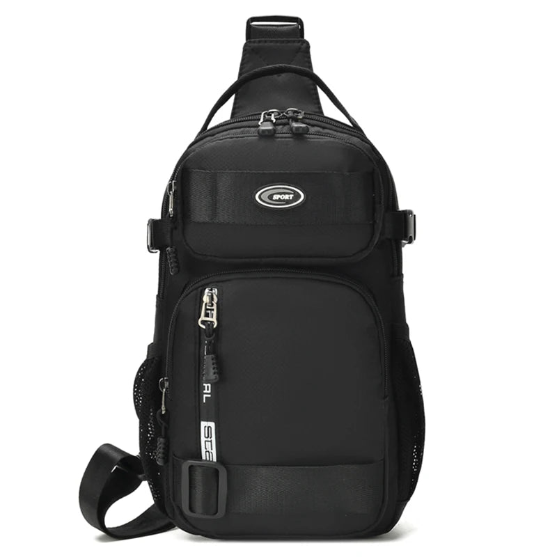 Mochila de montar para hombre, bolso de pecho para hombre, bolso de hombro informal para hombre, bolso cruzado ligero y de gran capacidad