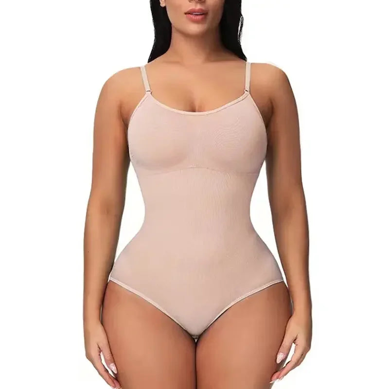 Body moldeador breve sin costuras sólido de 1 pieza, moldeador de cuerpo más delgado para levantamiento de glúteos y Control de barriga, ropa interior para mujer