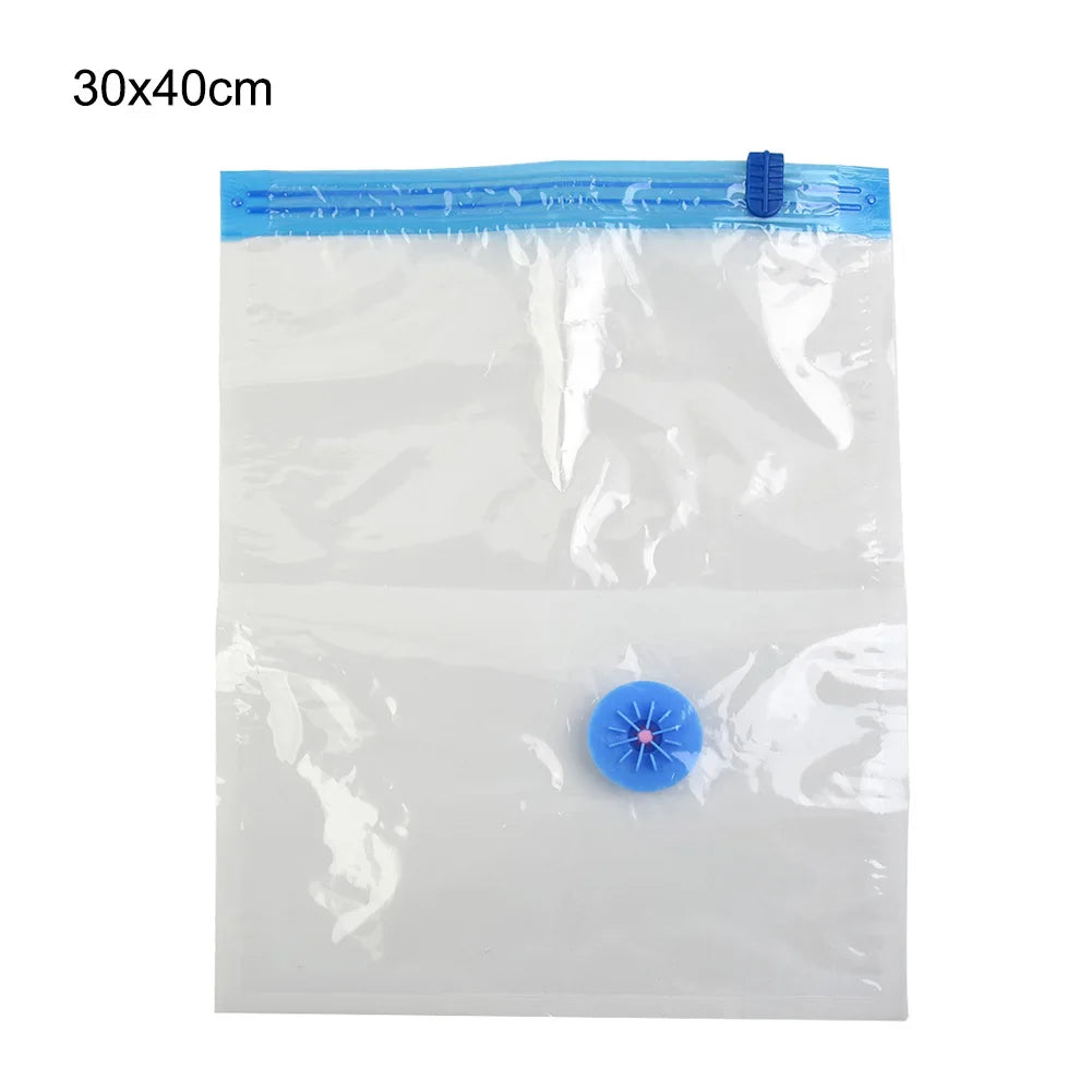 Bolsas de almacenamiento al vacío con válvula plegable comprimida, ahorro de espacio, almacenamiento de ropa de gran tamaño para toalla, manta de tela