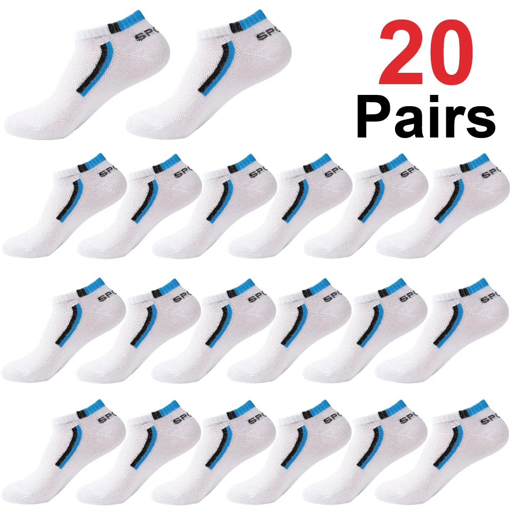 Calcetines náuticos antideslizantes para hombre, 5 pares de calcetines tobilleros con estampado de bloques para negocios y deportes, transpirables, resistentes al sudor, antiolor, cómodos