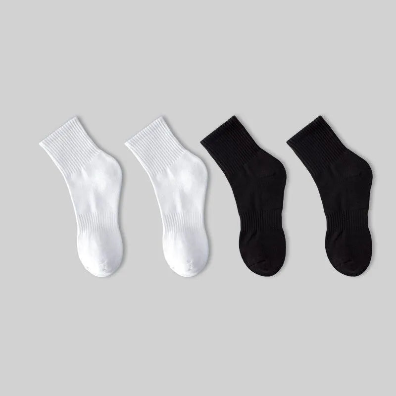 5/10/20 pares de calcetines de cuello redondo de color sólido neutro, calcetines deportivos transpirables y cómodos para primavera y verano, calcetines deportivos para todas las estaciones