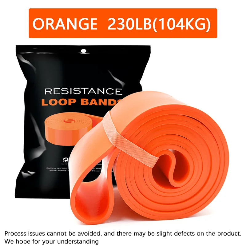 Banda de resistencia de alta resistencia de 20 ~ 230 libras, entrenamiento de agilidad, equipo de gimnasio, accesorios de Yoga y Pilates, banda de goma para gimnasio en casa