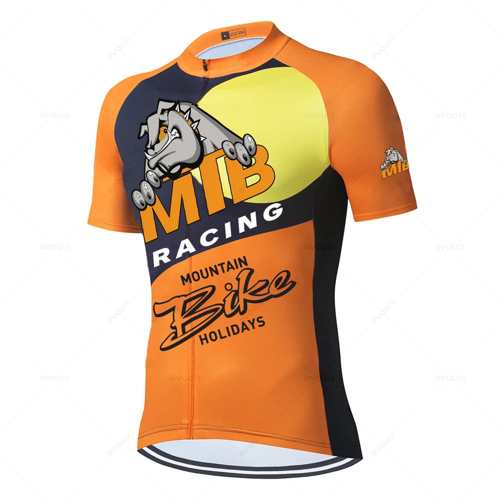 Conjunto de ropa de Ciclismo profesional para Hombre, Maillot de verano para bicicleta de montaña, MTB