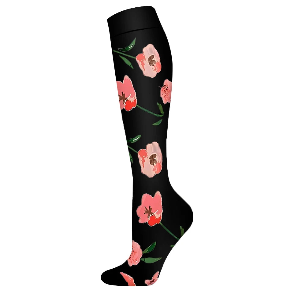 Nuevos calcetines de compresión deportivos para venas varicosas, calcetines médicos de nailon para enfermería, aptos para correr, saltar, antifatiga