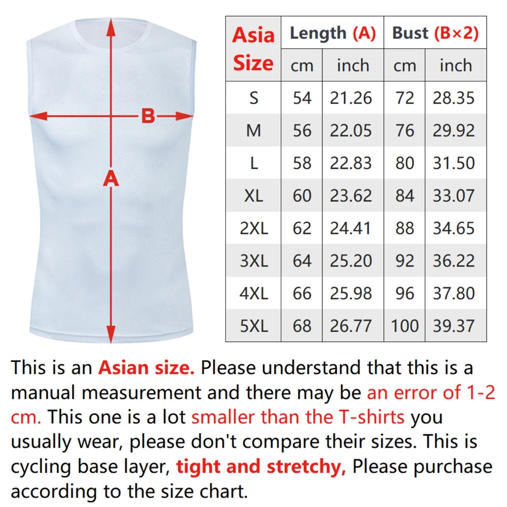 Capa Base de ciclismo, ropa interior reflectante, Jersey de ciclismo blanco, chaleco deportivo, camiseta interior para hombre, chaleco elástico de secado rápido, Jersey para bicicleta de carretera