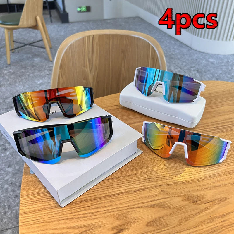 Gafas antiluz para senderismo y ciclismo, 2 uds., UV400, Protector de ojos a prueba de arena, gafas para deportes al aire libre, lentes antiradiación