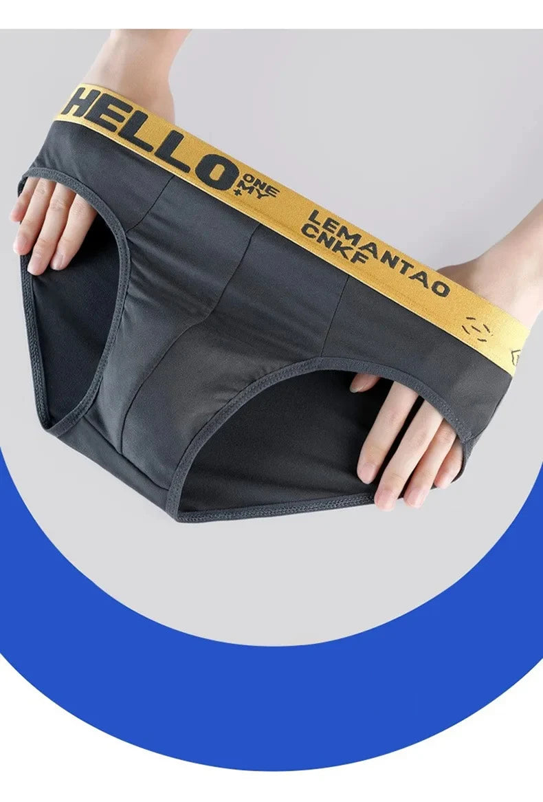 4 unids/lote de calzoncillos Para Hombre, ropa interior Para Hombre, pantalones cortos sexis, bragas Para Hombre, calzoncillos elásticos transpirables Para Hombres de gran tamaño