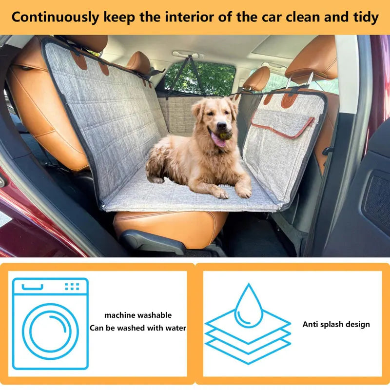 Funda para asiento trasero de coche, cubierta protectora de viaje para perros grandes con rodamiento de 130kg, estera duradera para coches, camiones, SUV, estera de protección impermeable para mascotas