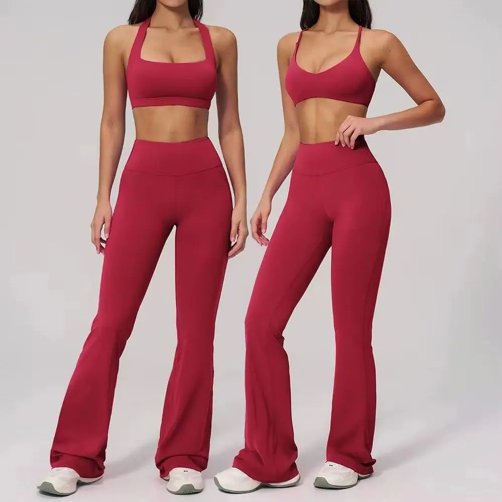 Conjunto de Yoga para Mujer, Ropa Deportiva, Conjunto de Gimnasio y Fitness, 2 Piezas, Leggings para Correr, Sujetador Deportivo Transpirable, Ropa Deportiva Femenina
