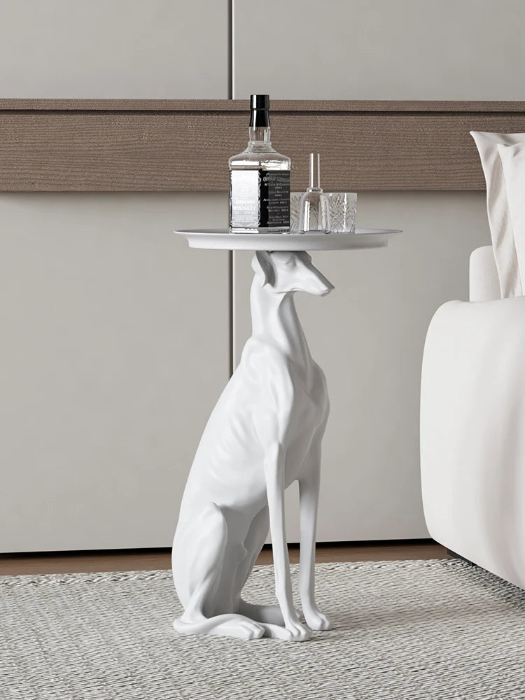 Esculturas de perros grandes para decoración del hogar, mesa de centro, sala de estar, adornos de suelo, bandeja de almacenamiento, estatua, accesorios de decoración del hogar Nórdico