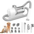 Kits de aseo para mascotas 6 en 1, aspirador de pelo de perro, potente succión para pelo largo o corto, afeitadoras para perros y gatos