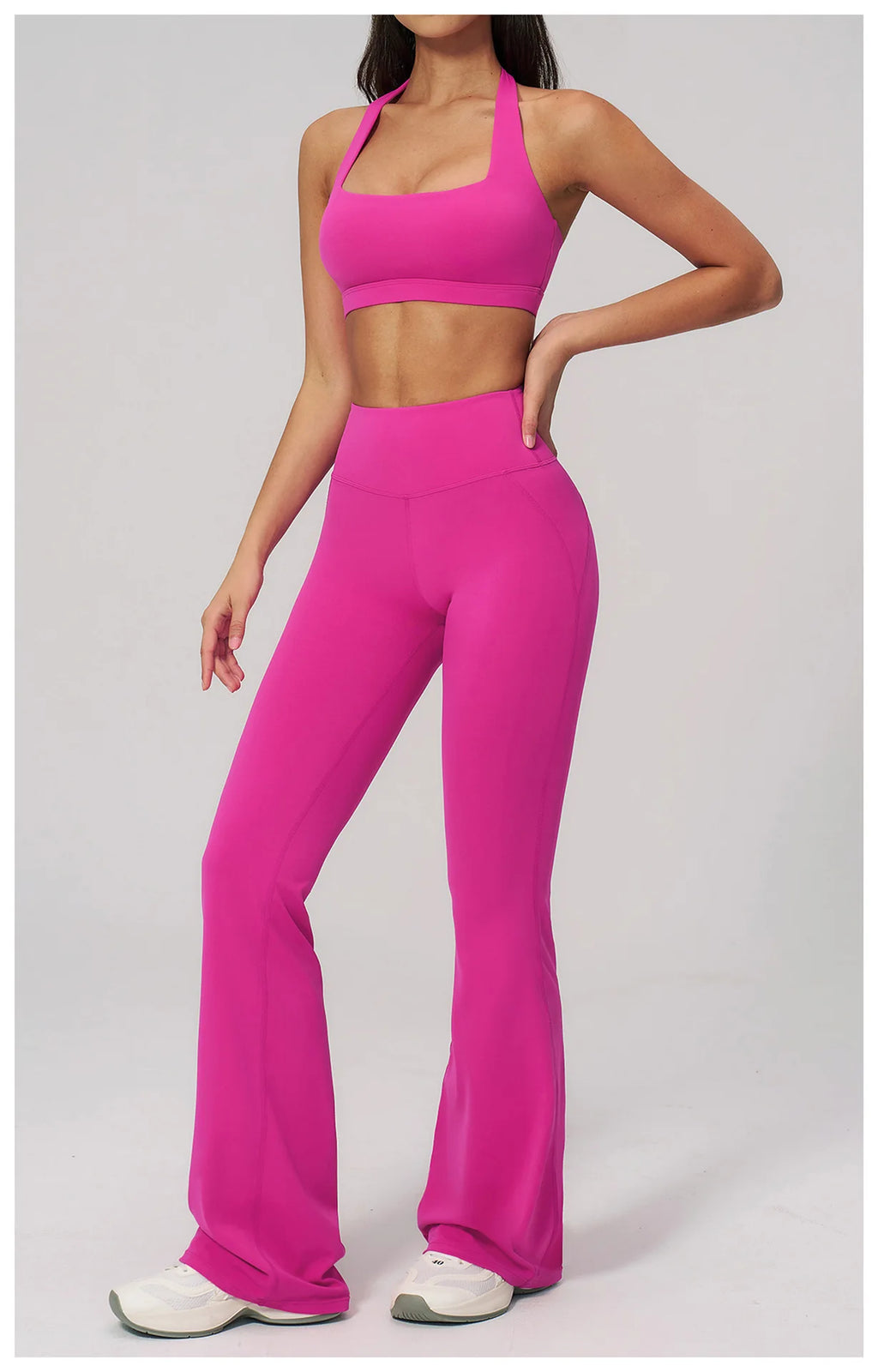 Conjunto de Yoga para Mujer, Ropa Deportiva, Conjunto de Gimnasio y Fitness, 2 Piezas, Leggings para Correr, Sujetador Deportivo Transpirable, Ropa Deportiva Femenina