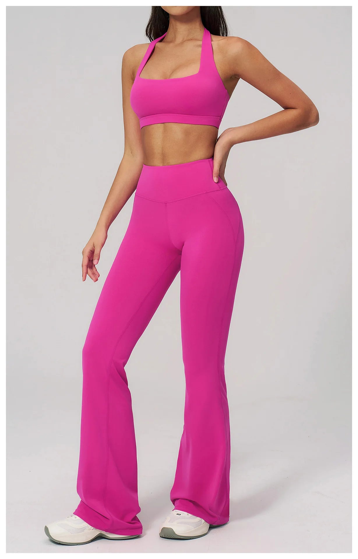 Conjunto de Yoga para Mujer, Ropa Deportiva, Conjunto de Gimnasio y Fitness, 2 Piezas, Leggings para Correr, Sujetador Deportivo Transpirable, Ropa Deportiva Femenina