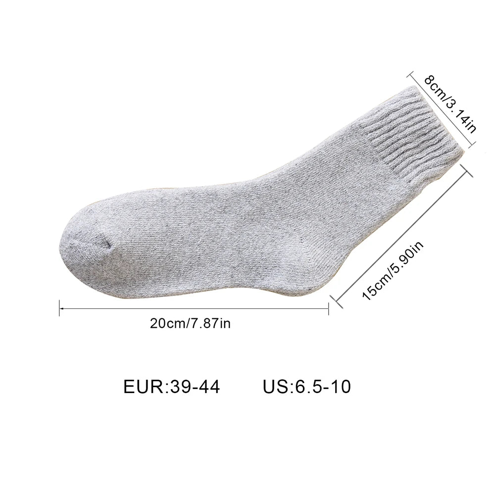 3 pares de calcetines gruesos de invierno para hombre, calcetines largos para deportes al aire libre, calcetines de nieve resistentes al frío a prueba de heladas para hombre, regalo 39-44