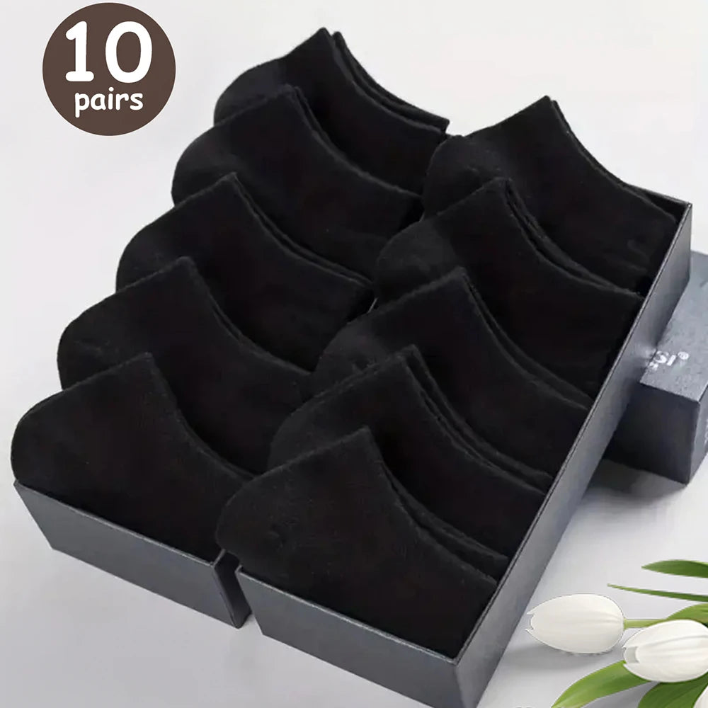 10/20/30/40/50 pares de calcetines tobilleros de corte bajo con desodorante transpirable para hombre, ropa cómoda que absorbe el sudor y para verano
