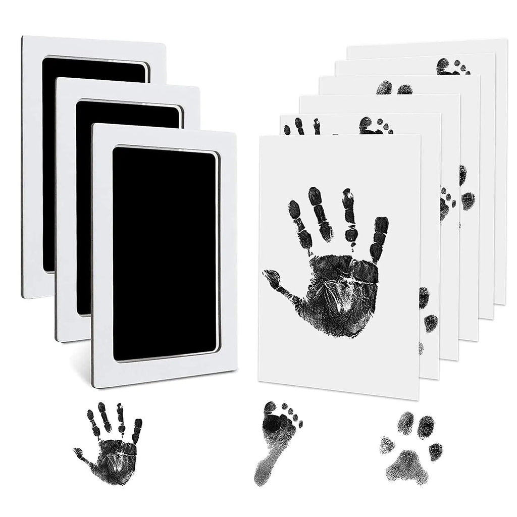 Almohadilla de tinta táctil limpia con estampado de pata, recuerdo de propietario de Mascota de perro o gato, Kit de fabricación de impresión DIY de nariz sin tinta y Pawprint