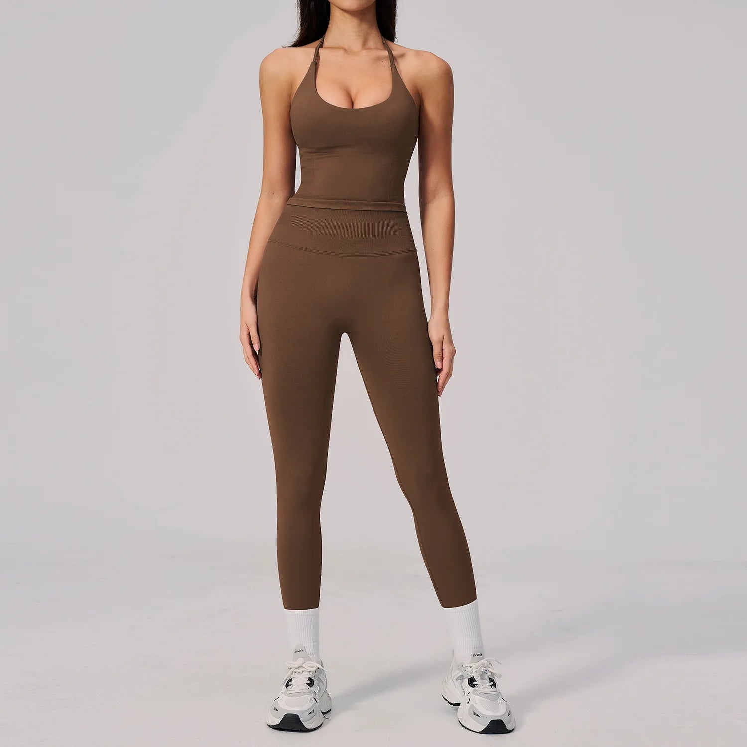 Conjunto de Yoga sin Costuras para Mujer, Ropa Deportiva, Conjunto de Fitness de 2 Piezas, Leggings y Sujetador Deportivo Transpirable, Ropa Deportiva Femenina